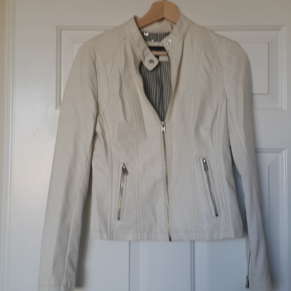 Faux leather jacket